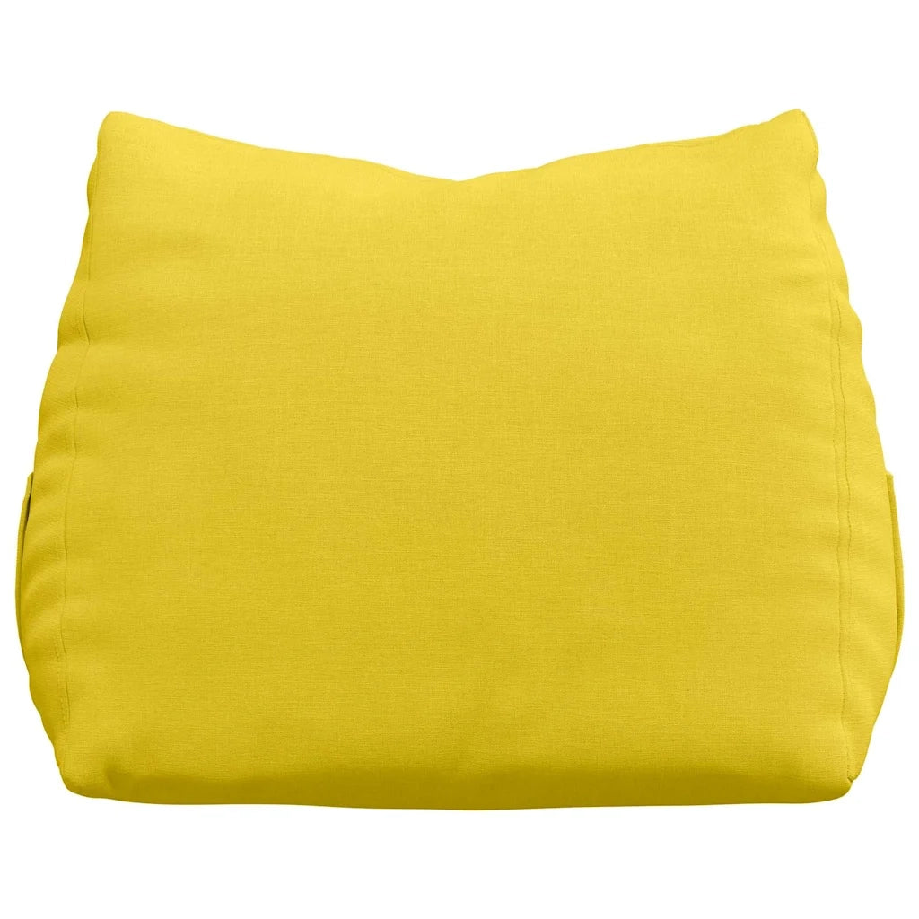 Cuscino per Schiena Giallo Chiaro 45 x 20 x 35 cm Tessuto