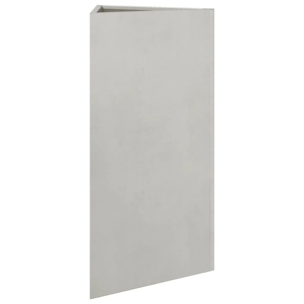 Fioriera da Giardino Triangolare 40x34,5x70 cm in Acciaio Inox