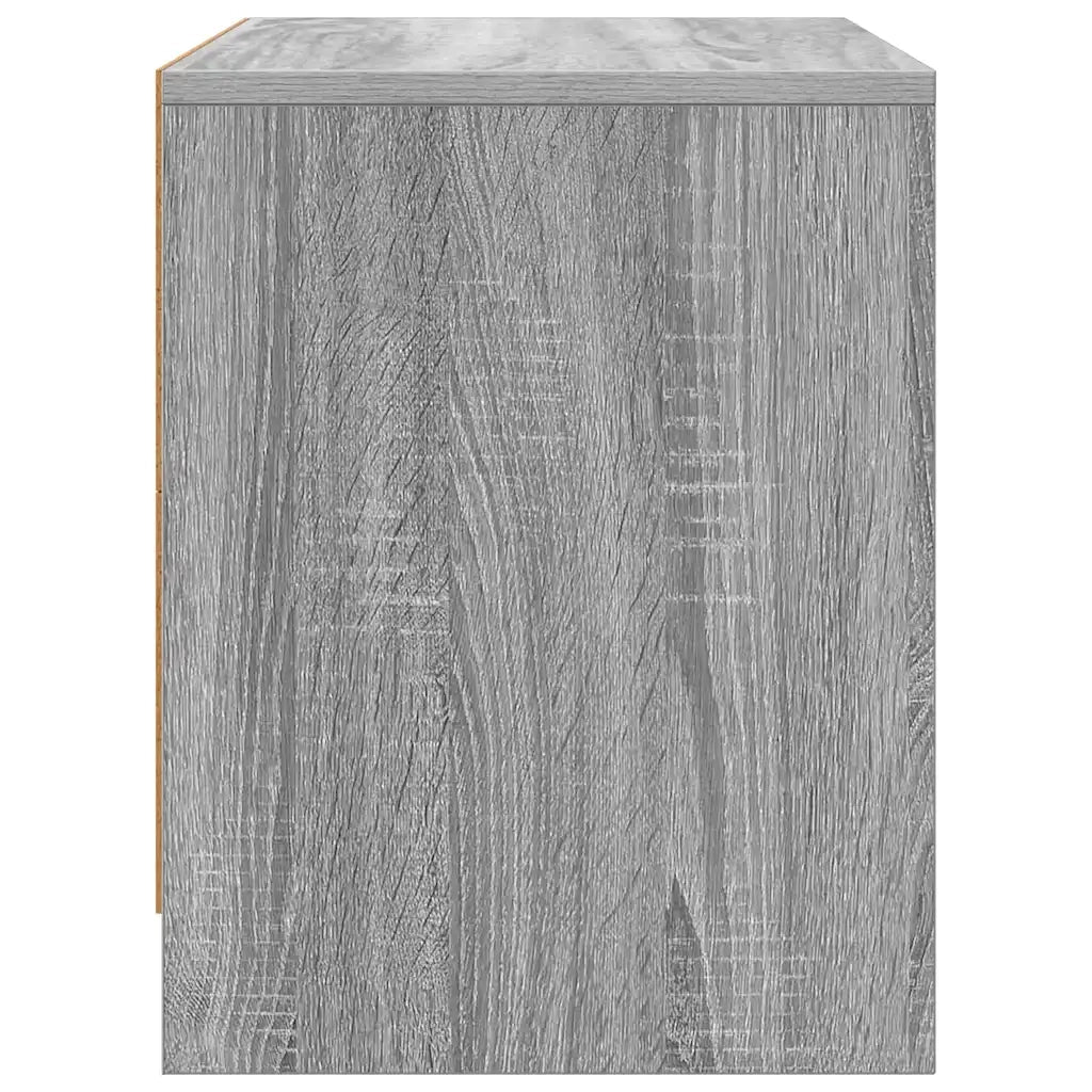 Comodino | Armadio da Notte | Mobiletto da notte Grigio Sonoma 45x34x44,5 cm in Truciolato