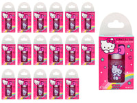 Set 18 Smalti Hello Kitty con Anello per Bambini a Base Acqua 9 ml Rosa Chiaro
