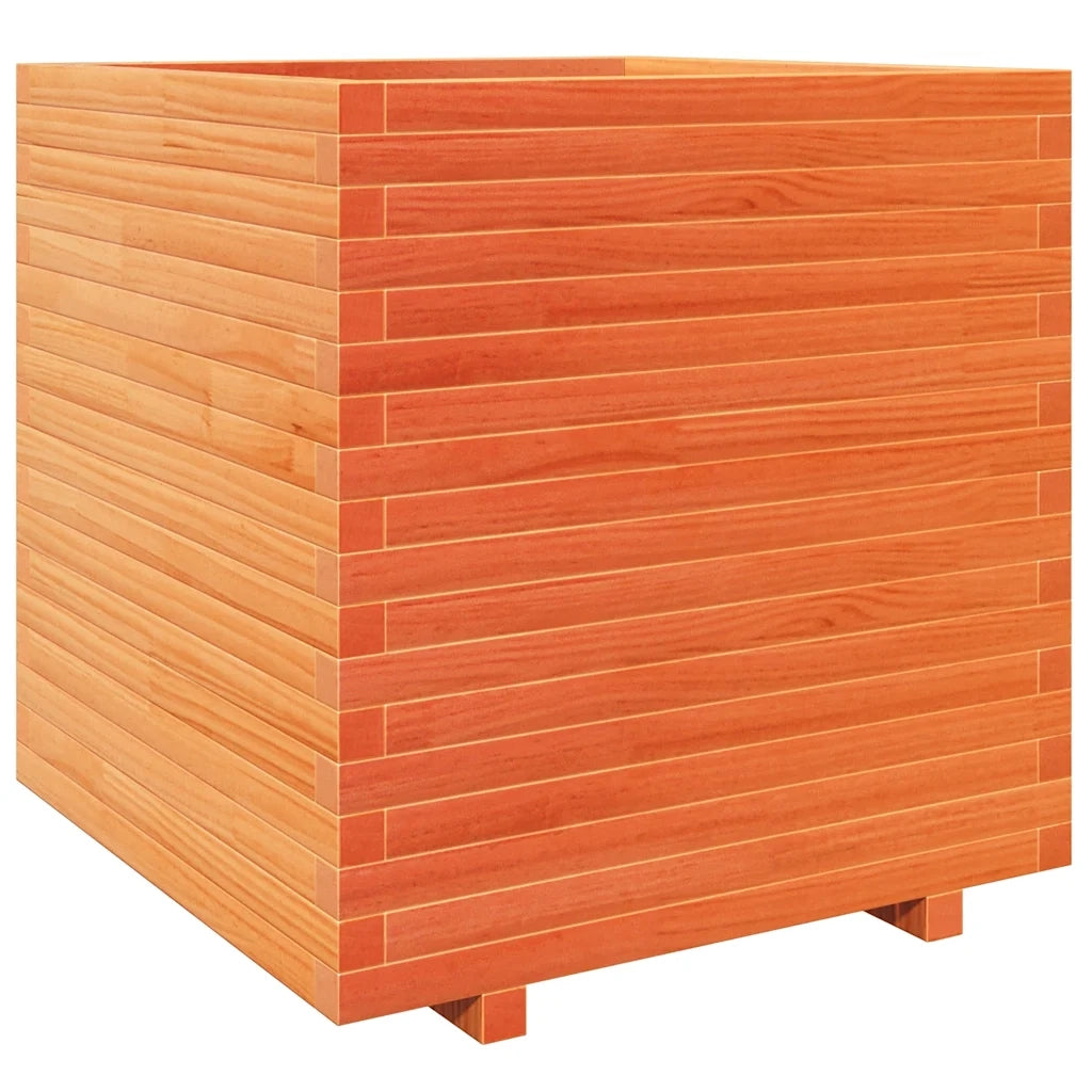 vidaXL Fioriera Giardino Marrone Cera 70x70x72,5cm Legno Massello Pino