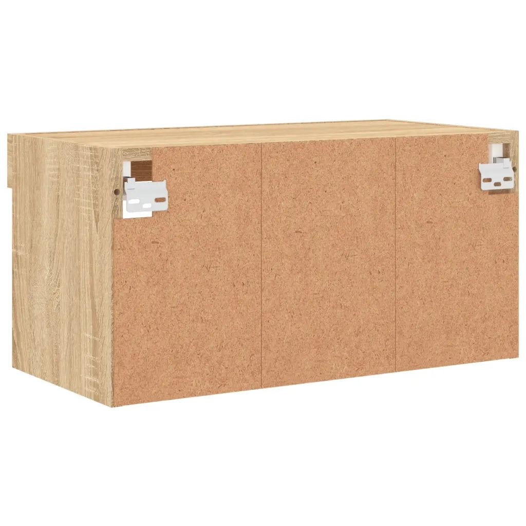 Mobile TV | Armadietto TV | Mobile Porta TV con Luci LED Rovere Sonoma 60x30x30 cm