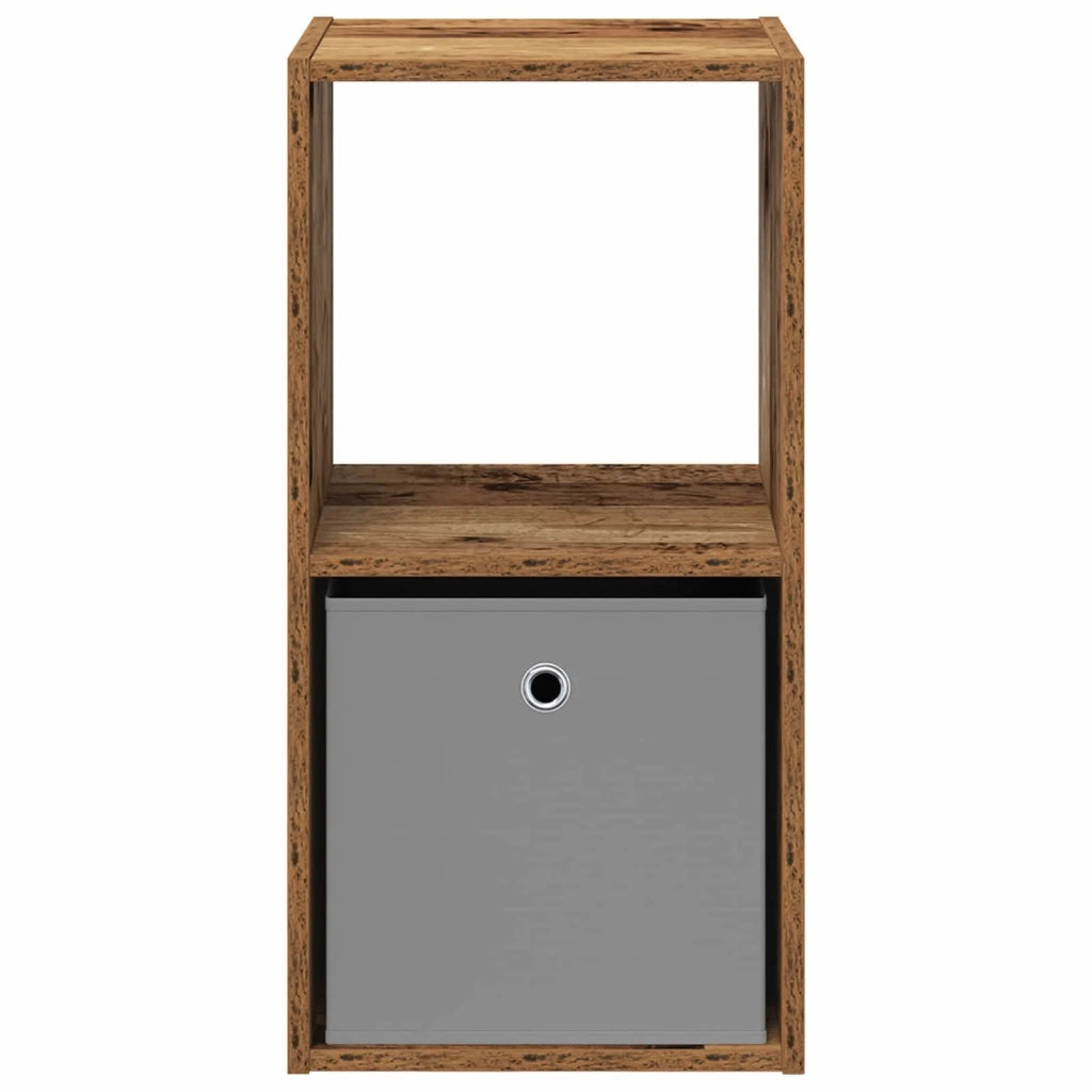 Set di 2 Comodini | Armadio da Notte | Mobiletto da notte con cassetto Legno vecchio 35 x 32 x 68,5 cm
