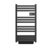 Scaldasalviette elettrico Thomson senza fluido, connesso WiFi, con ventilatore, 500 + 1000W, Cosmo nero