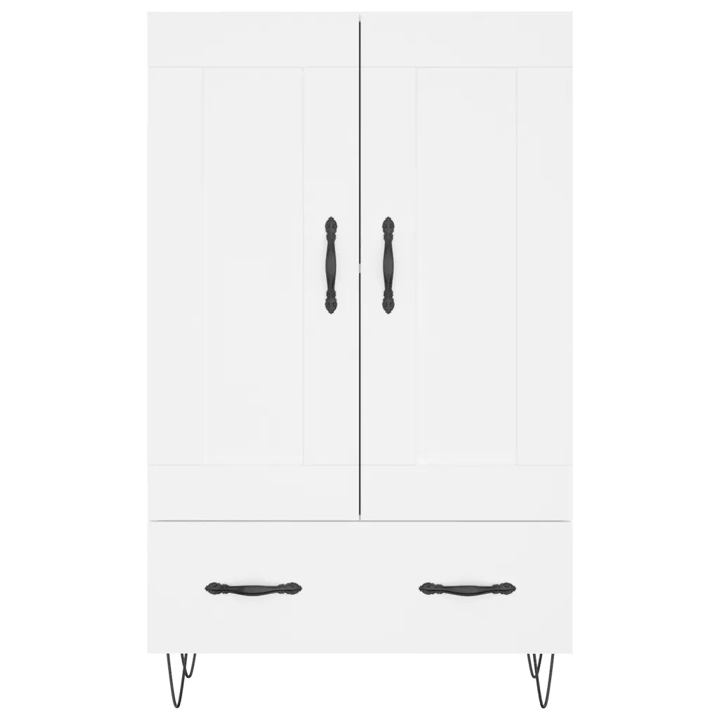 Credenza Bianca 69,5x31x115 cm in Legno Multistrato 830316