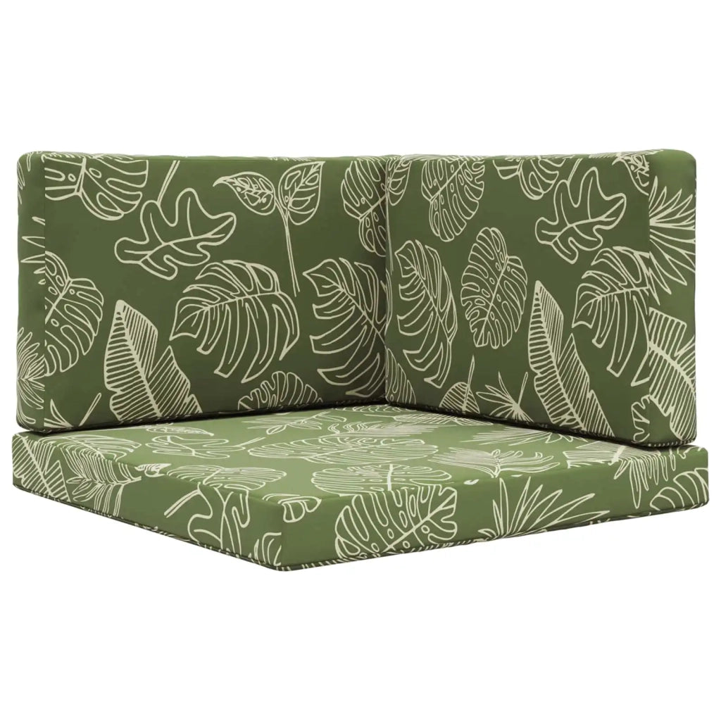 Cuscino per divano da esterno 3 pcs Design a foglia Poliestere 900877