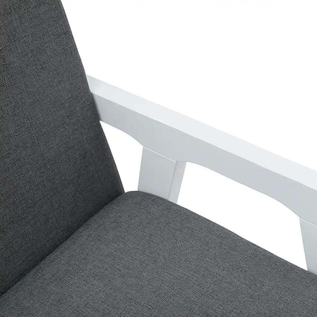 Sedie da Pranzo con Cuscini 2 pz Bianco Legno Massello di Hevea 4102484