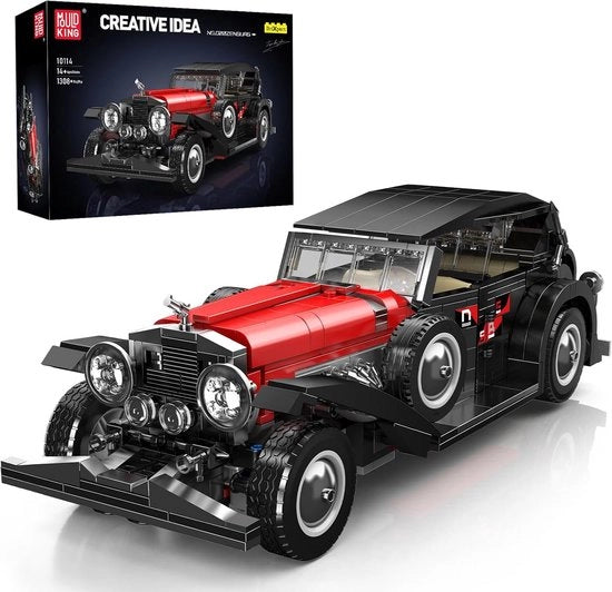 Modello di costruzione Auto - Replica classica - Costruire per hobby - 1308+ componenti dettagliati - 33 x 11,6 x 10 cm