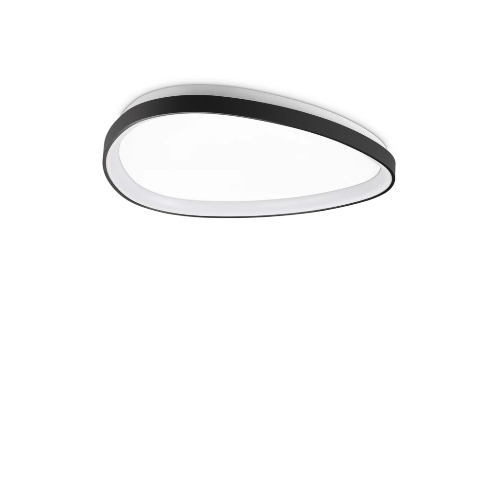Plafoniera Gemini 1 Luce Led Integrato Nera 30W 3000Lm 3000K