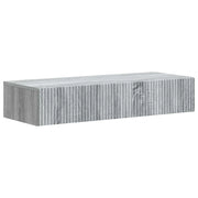 Tavolino da Parete Laterale Grigio Sonoma 87,5 x 34,5 x 17 cm 898501