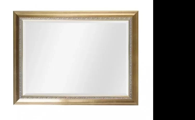 Specchiera in foglia oro rettangolare misure: 62 x  82 x sp. 3