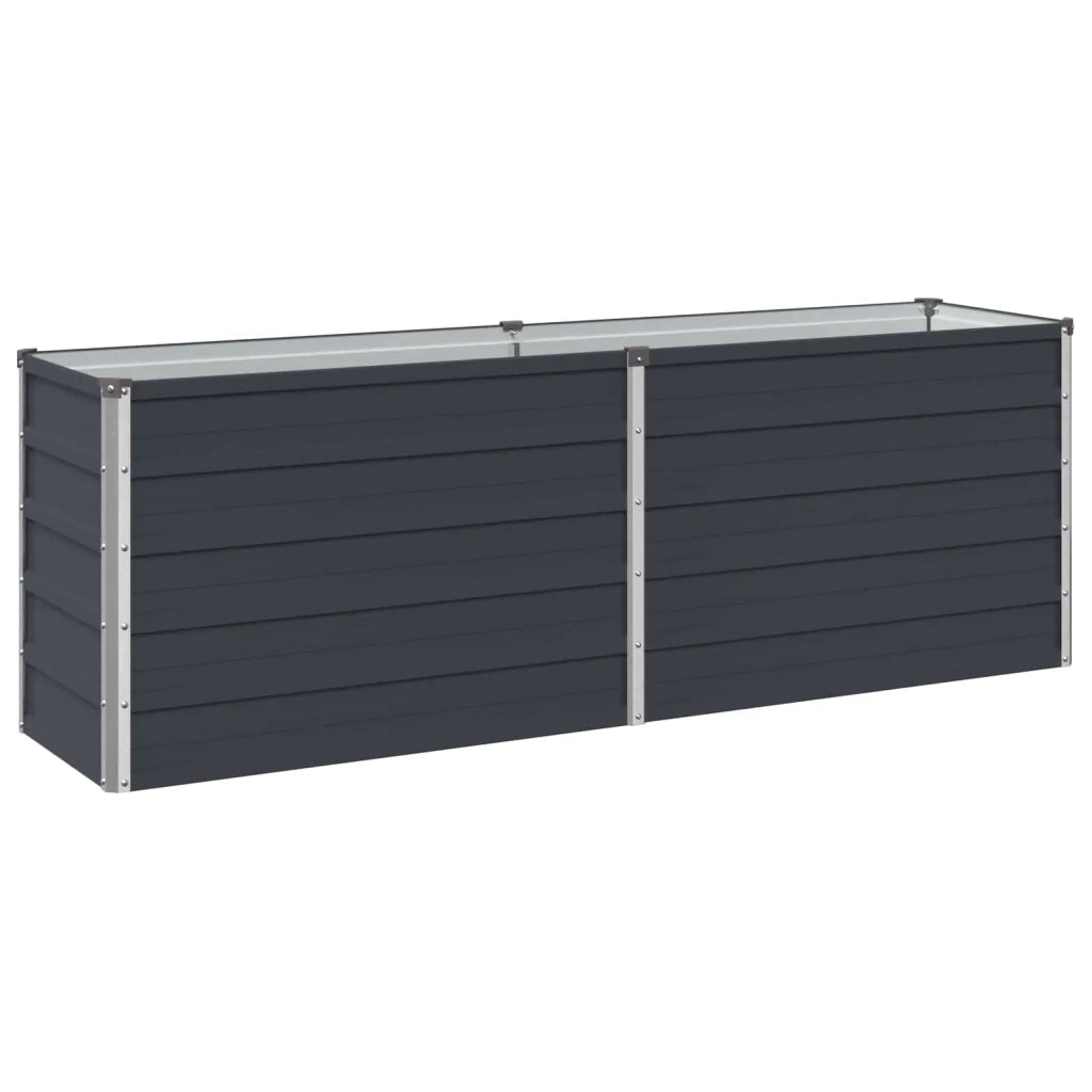 Letto rialzato da giardino Antracite 160 x 40 x 55 cm 8006246