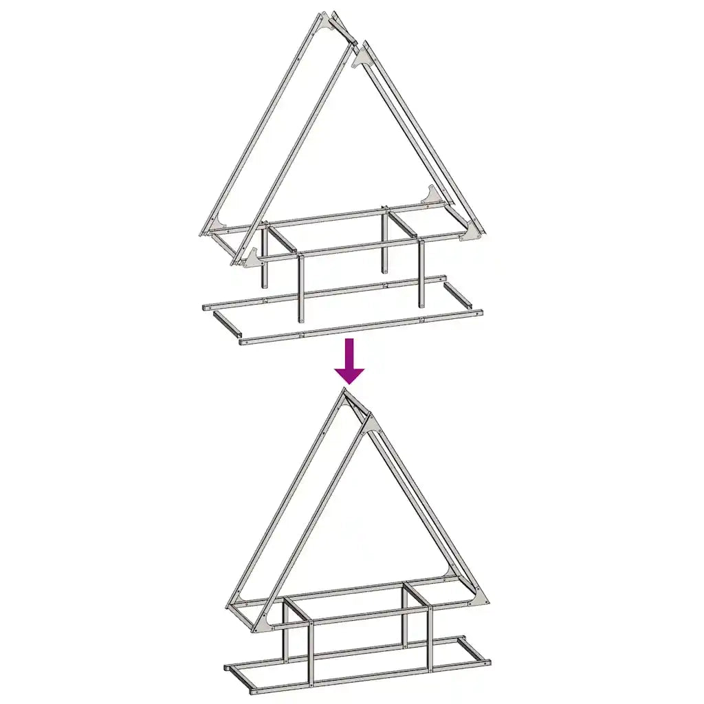 Rastrelliera per Legna da Ardere Verde Oliva 80x25x90 cm 864318