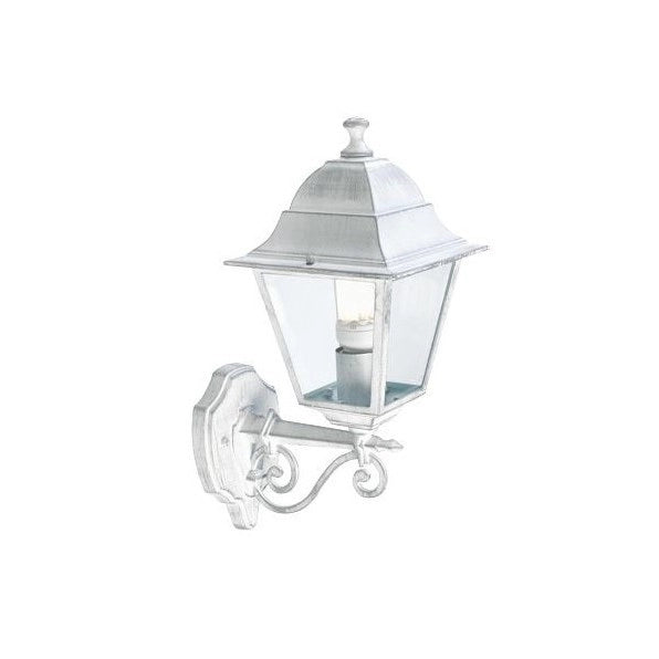 APPLIQUE MEDIA IN ALTO BIANCA ARGENTO OLD