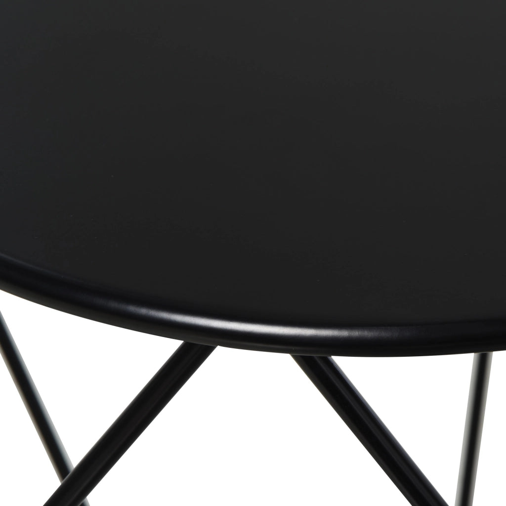 EasyComfort Tavolino da Caffè Salotto Design Nordico Minimalista Geometrico Ampio Piano, Acciaio, 54x54x44cm