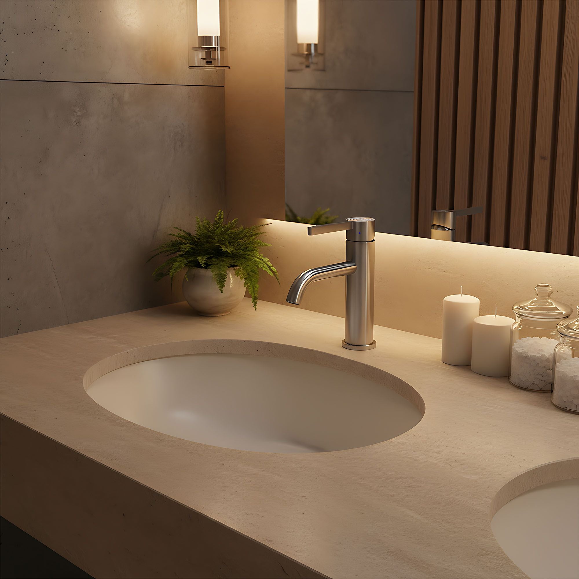 Rubinetto Da Lavabo Rea Foster Nickel Brush Low