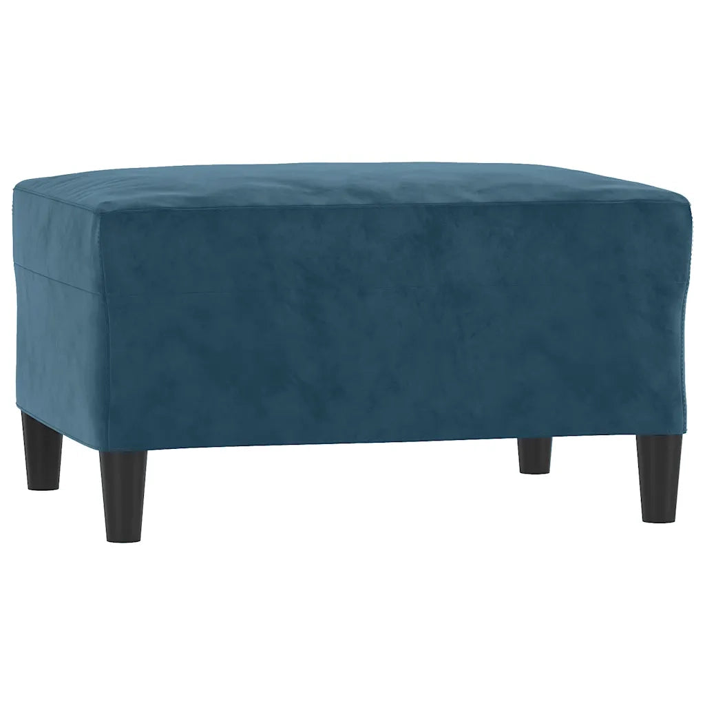 Set di Divani 4 pz con Cuscini Blu in Velluto 3201973
