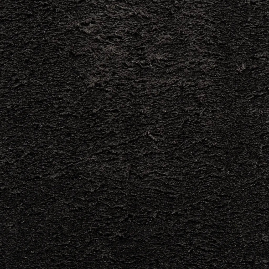 Tappeto a Pelo Corto HUARTE Morbido e Lavabile Nero 160x230cm