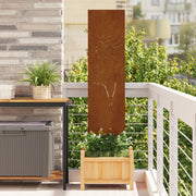 vidaXL Pannello Decorativo da Giardino Altro Ruggine 32 x 140 cm