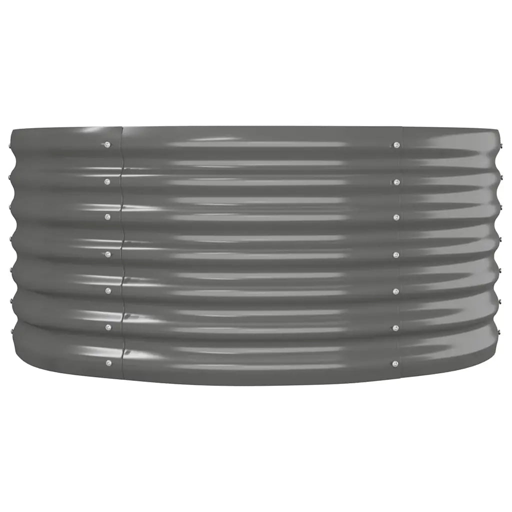 Letto Giardino Acciaio Verniciato a Polvere 152x80x36 cm Grigio