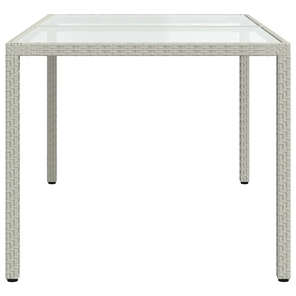 Set Mobili da Giardino 5 pz con Cuscini in Polyrattan Bianco 3094897
