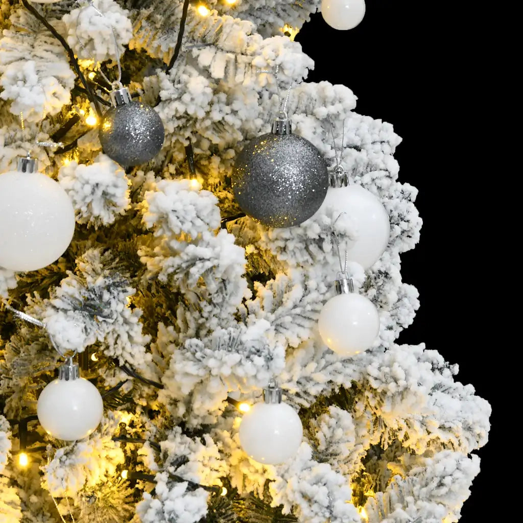 Albero Natale Incernierato con 150 LED e Palline 150 cmcod mxl 131868