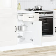 Base da Cucina Kalmar Bianco Lucido in Legno Multistrato 853469