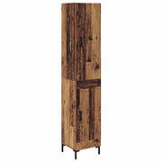 Credenza | Madia | Buffet da pranzo | Armadio da pranzo Legno vecchio 69,5 x 34 x 180 cm Legno multistrato