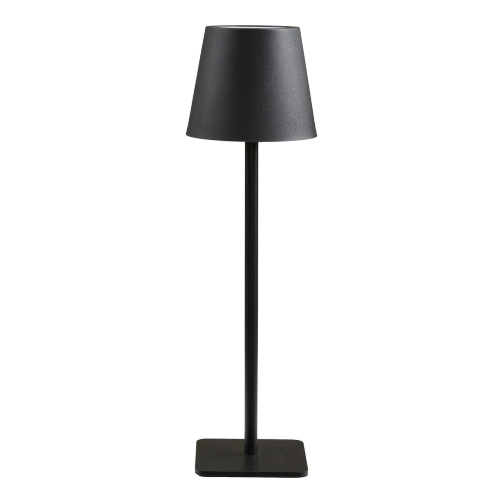 Lampada da Tavolo Bradford, Nero, Metallo, 10x10x37 cm