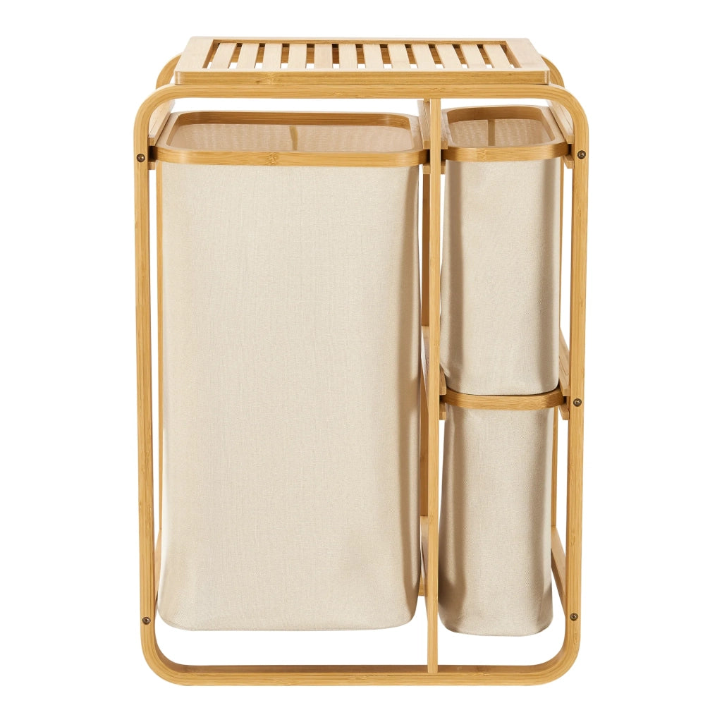 Cesto portabiancheria in bambù 71 x 50 x 33 cm beige naturale 03_0010215