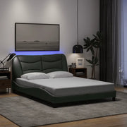 Giroletto con Luci LED Grigio Chiaro 140x190 cm in Tessutocod mxl 91334