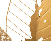 Pannello da Muro Autumn Leaf Oro 53x4x84,5 cm in Ferro