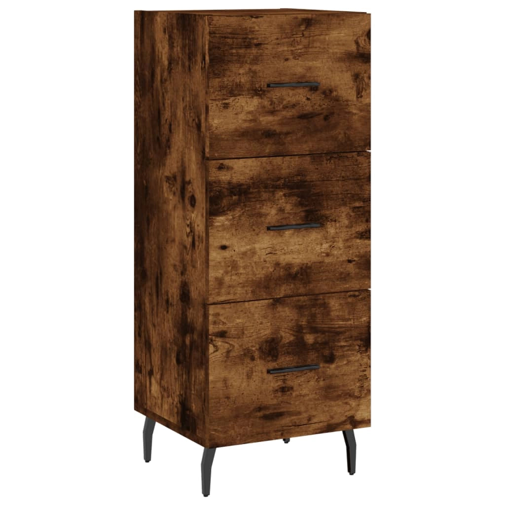 Buffet credenza cassettiera armadio mobile contenitore organizer cucina soggiorno salotto alto 34,5 x 34 x 180 cm legno ingegnerizzato marrone 02_0033281