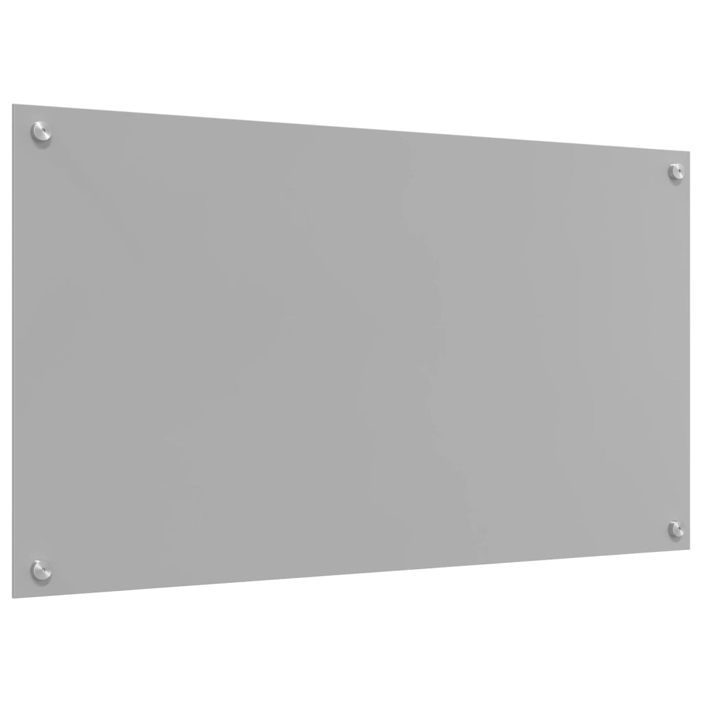 Cucina Backsplash Grigio chiaro 90x50x0.6 cm Vetro temperato
