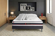 Pacchetto letto completo - Materasso 160x200cm + Box spring con doghe (kit) + 2 cuscini + Piumino - Modulo