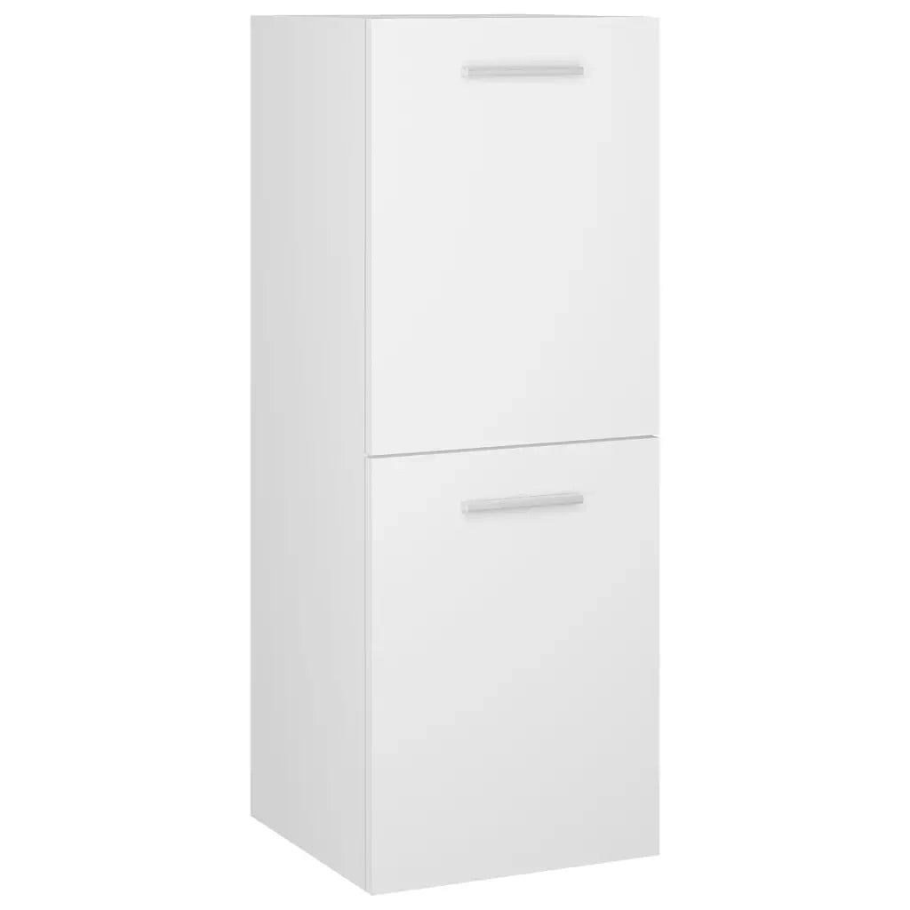 Set Mobili da Bagno Bianco in Legno Multistrato