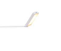 Lampada da Tavolo da Interno a LED in Metallo Bianco Opaco