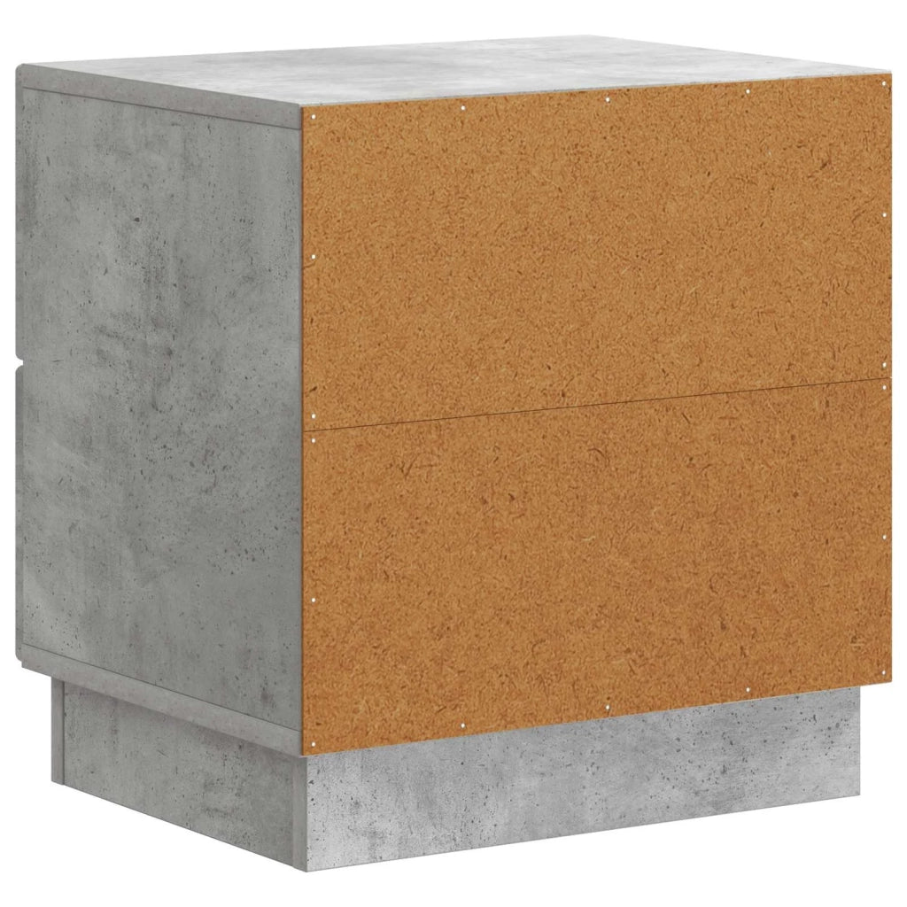 Armadio da Notte 2 pcs Grigio Cemento 43 x 34,5 x 44,5 cm 895222