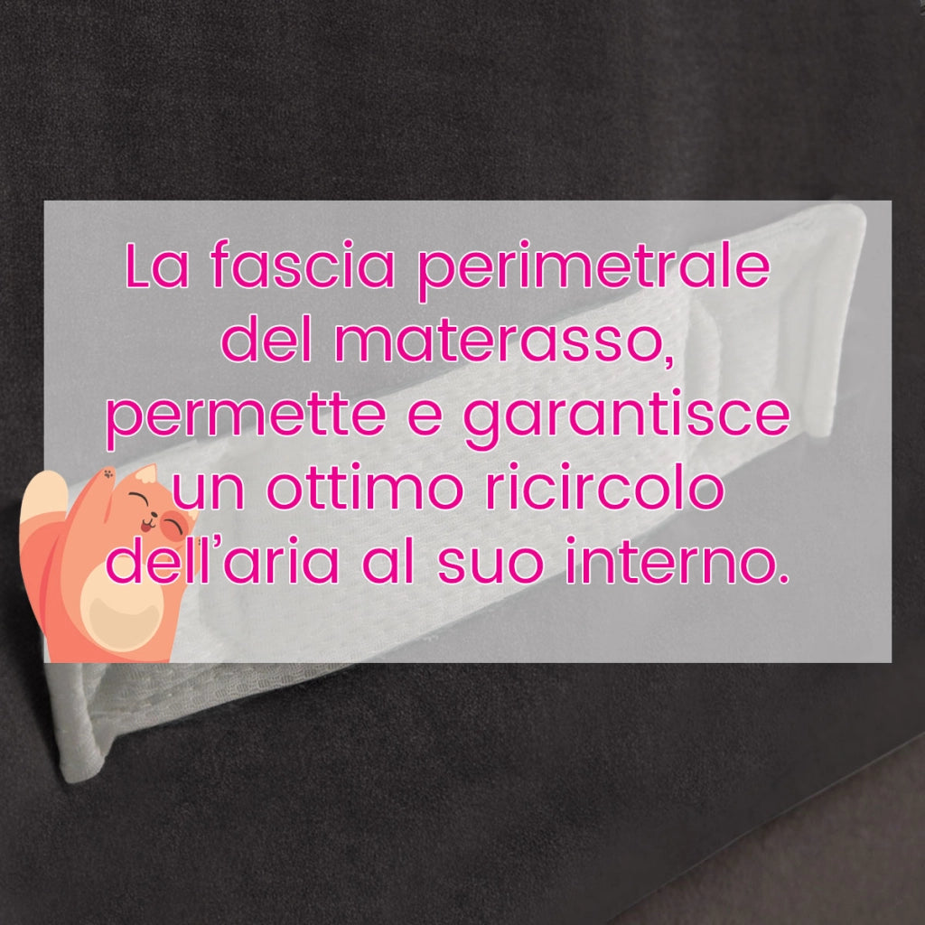 Materasso Piazza e mezzo 120X195 Cm CONFORTEVOLE che NON SCALDA, Materasso ortopedico alto 20 cm contro il mal di schiena | MADE IN ITALY, Anallergico - MOD. PRIME 20