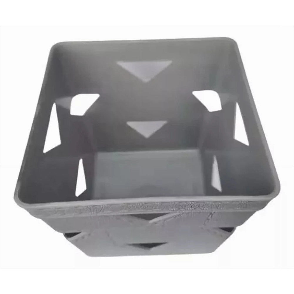 Trade Shop - Set 3pz Cesto Cestino Porta Tutto Oggetti Organizzatore Quadrato 10x10x9cm 10712 -
