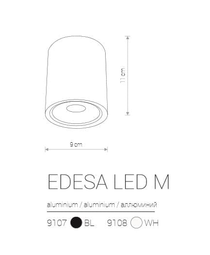 Faretto esterno Nowodvorski Edesa LED bianco IP54 3000K