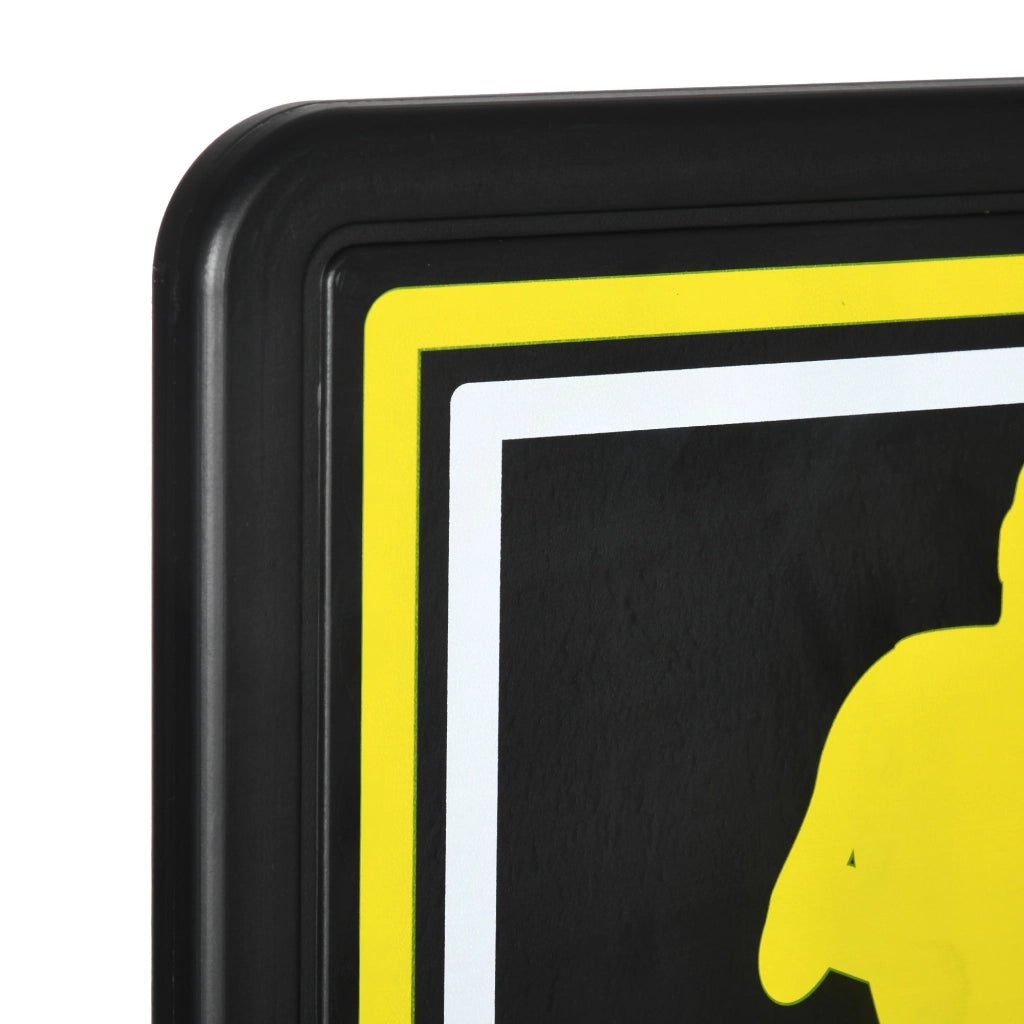 Canestro Basket per Bambini e Adulti 110x90x70 cm  in Acciaio e PE Nero e Giallo