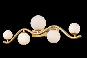 Lampada da parete Modern in Metallo Uva Oro