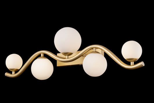 Lampada da parete Modern in Metallo Uva Oro