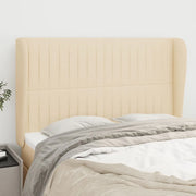 Testiera ad Orecchio Crema 147 x 23 x 118/128 cm in Tessuto 3118197