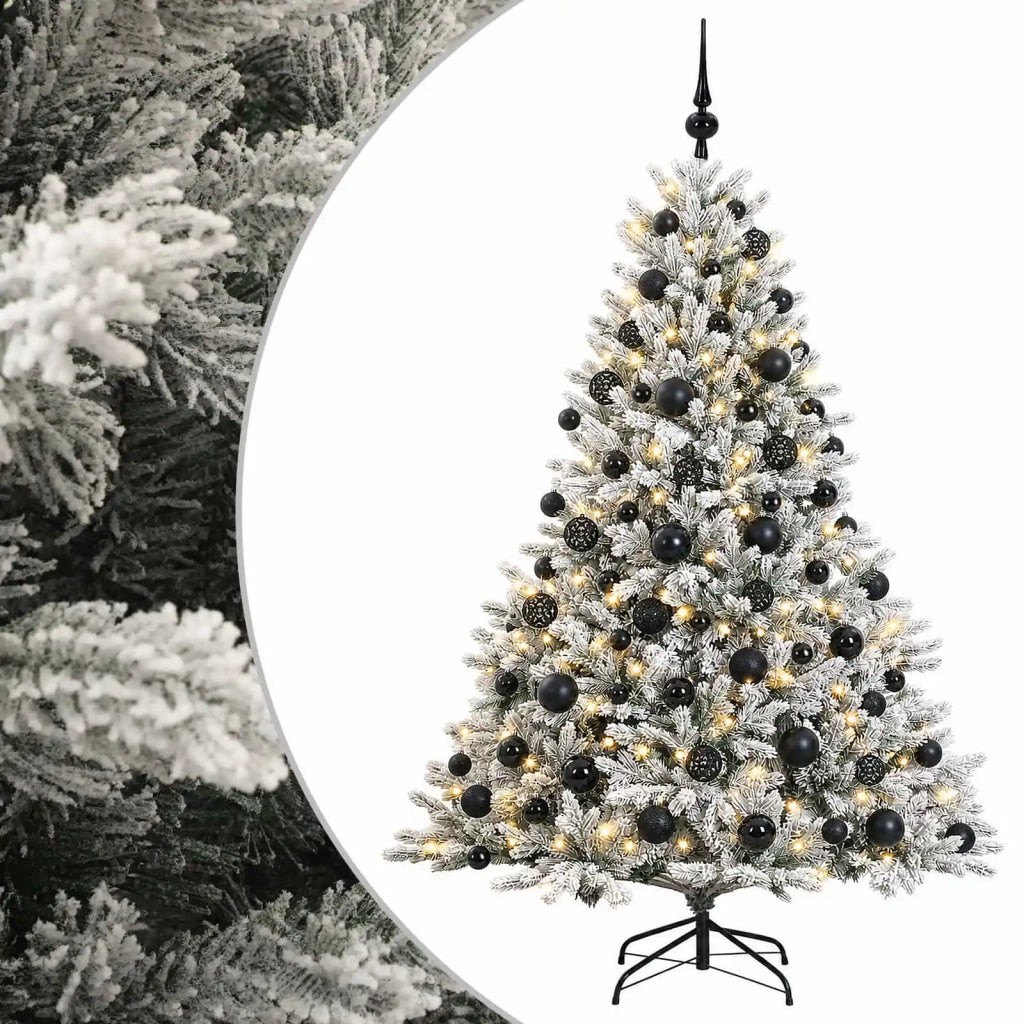 Albero di Natale artificiale con palline 180 cm 300 LED 3466373