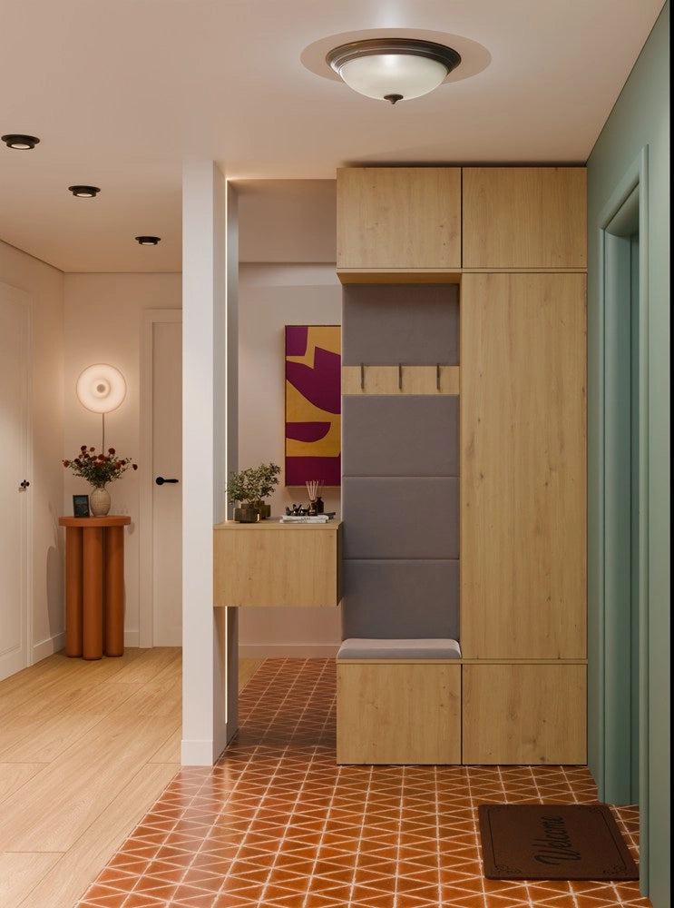 Guardaroba armadio + appendiabiti HAGA II/1sz1w rovere artisan