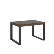 Tavolo allungabile 140/244x90 cm Tecno colore noce gambe antracite