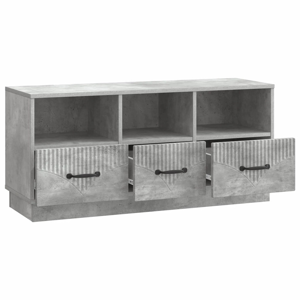 Mobile TV con cassetto Grigio Cemento 102 x 34,5 x 47 cm 895368