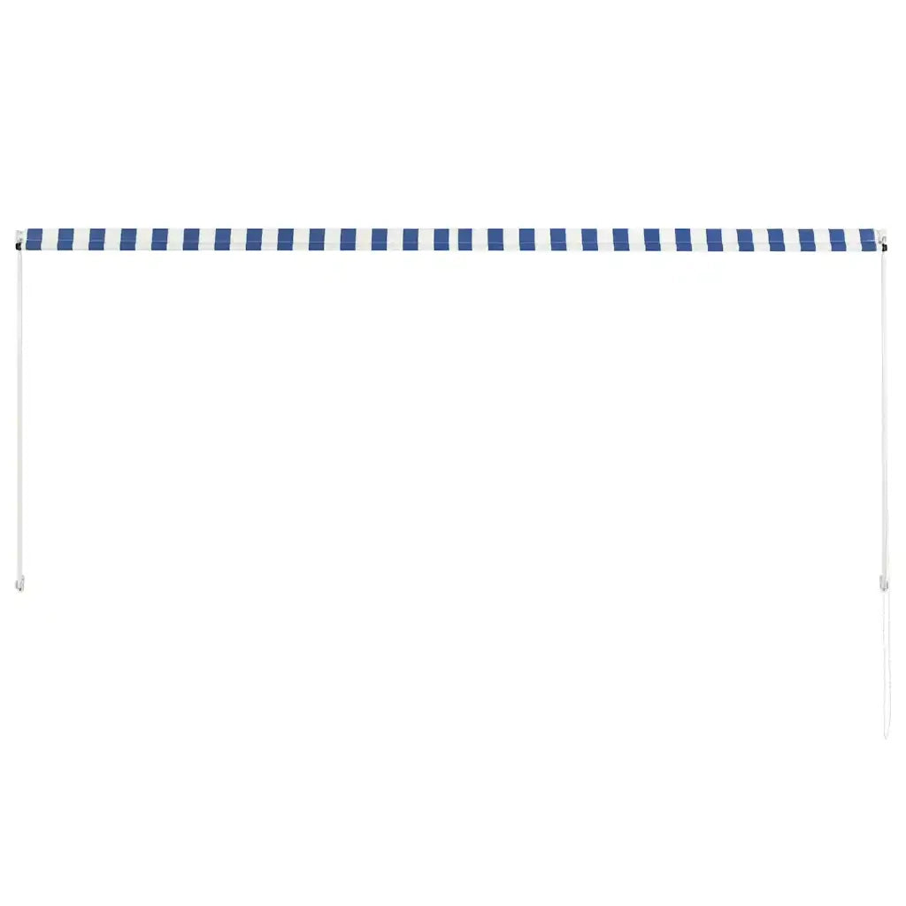 Tenda da Sole Retrattile 300x150 cm Blu e Bianco